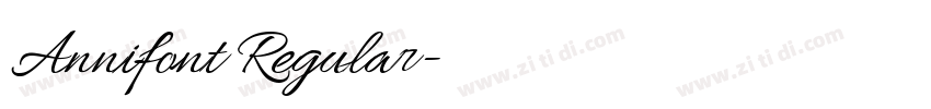 Annifont Regular字体转换 Annifont Regular字体转换